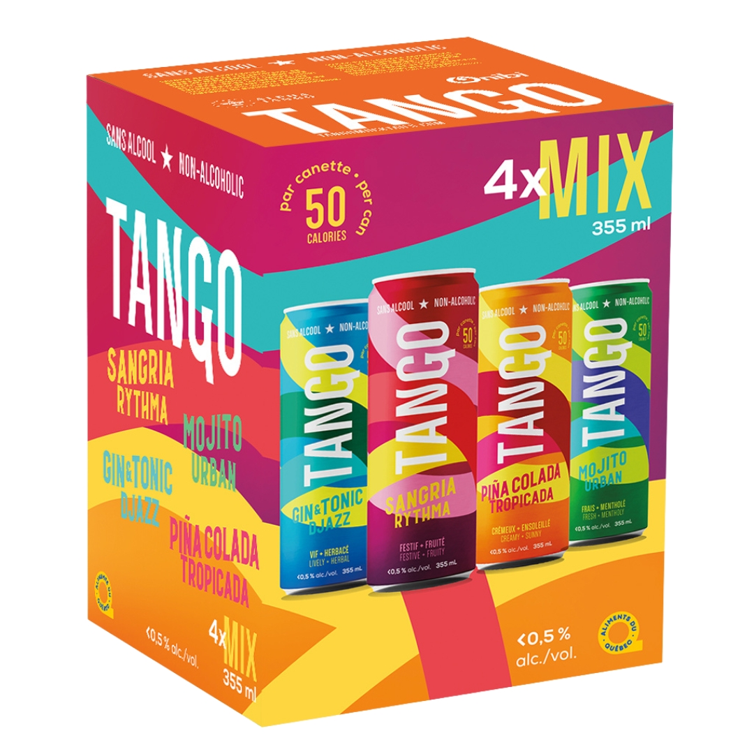 Tango 30冊 Tango Mocktails Non-Alcoholic Mix Pack - Upside Drinks - Free Shipping
