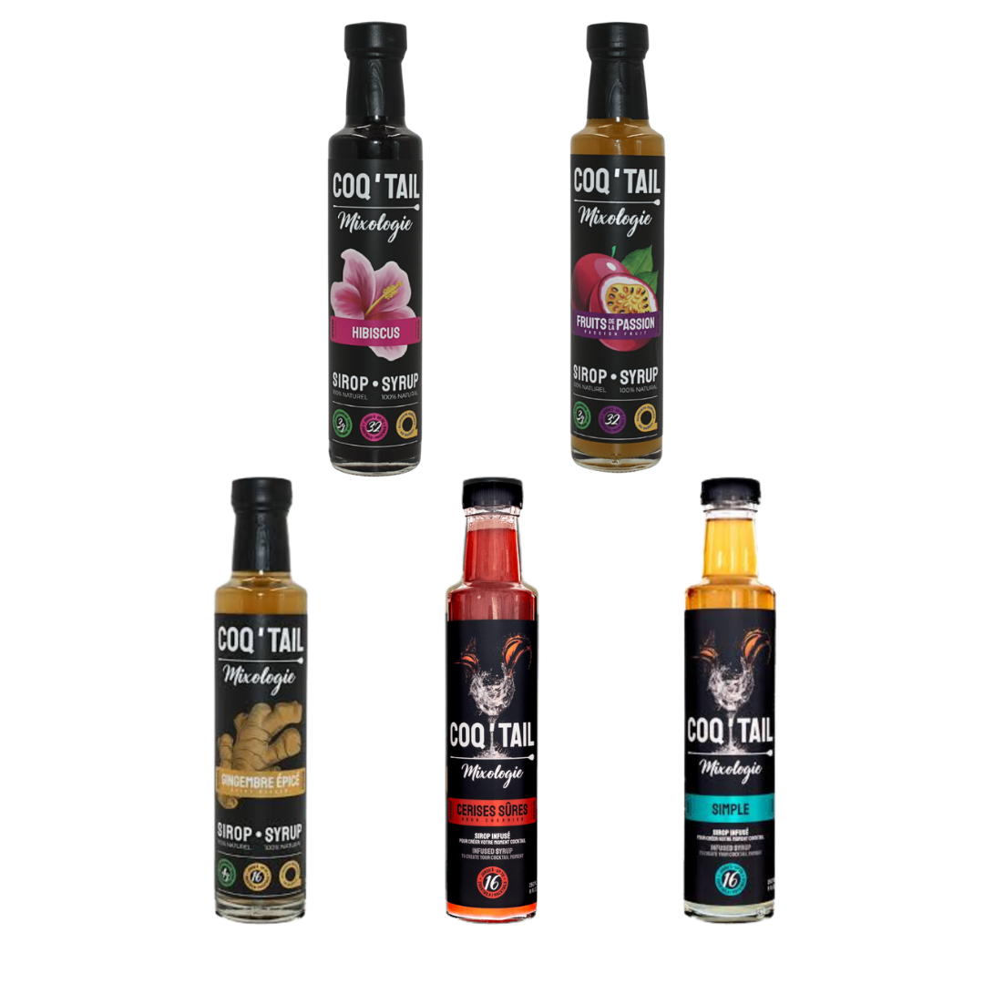 Coq'tail Mixology Syrups - Variety Pack