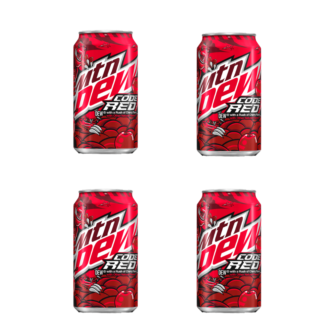 Mtn Dew - Code Red (4 Pack) –