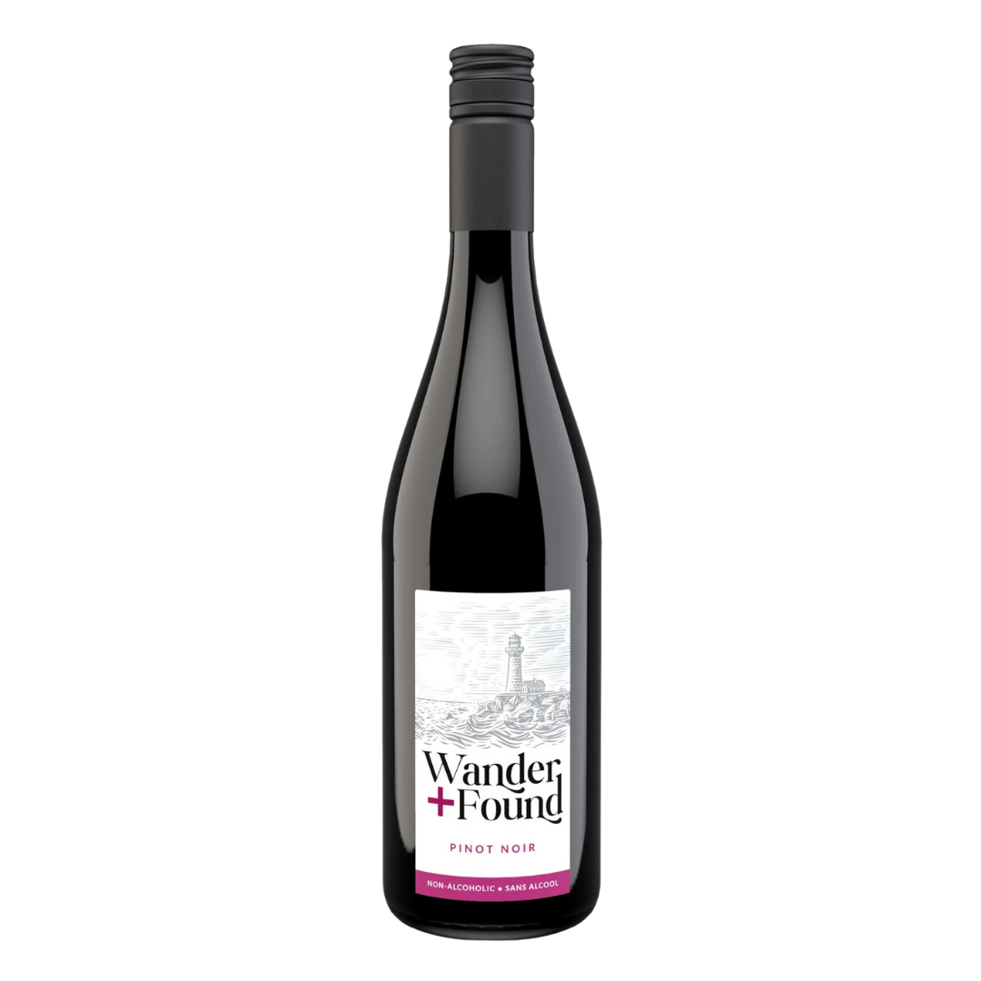 Wander Found Pinot Noir Vin Rouge Sans Alcool UpsideDrinks.ca