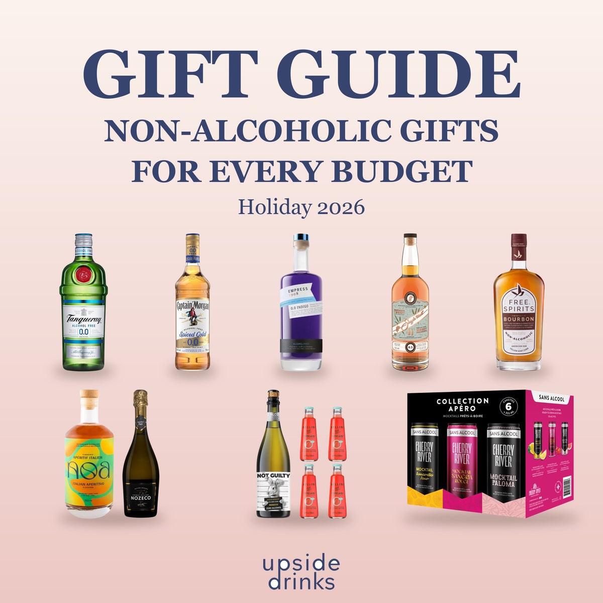 Non-alcoholic gift guide for every budget, holiday 2026, at Upside Drinks