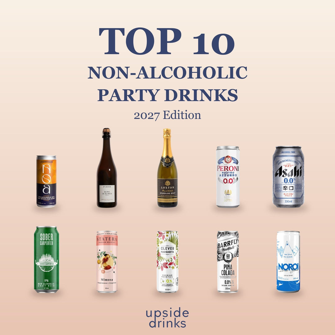 Top 10 non-alcoholic party drinks: sparkling wine, beer and canned cocktails, 2027 edition, at Upside Drinks