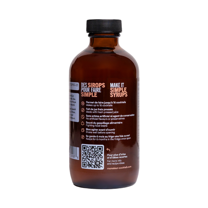 Monsieur Cocktail - Peach Syrup (250mL)