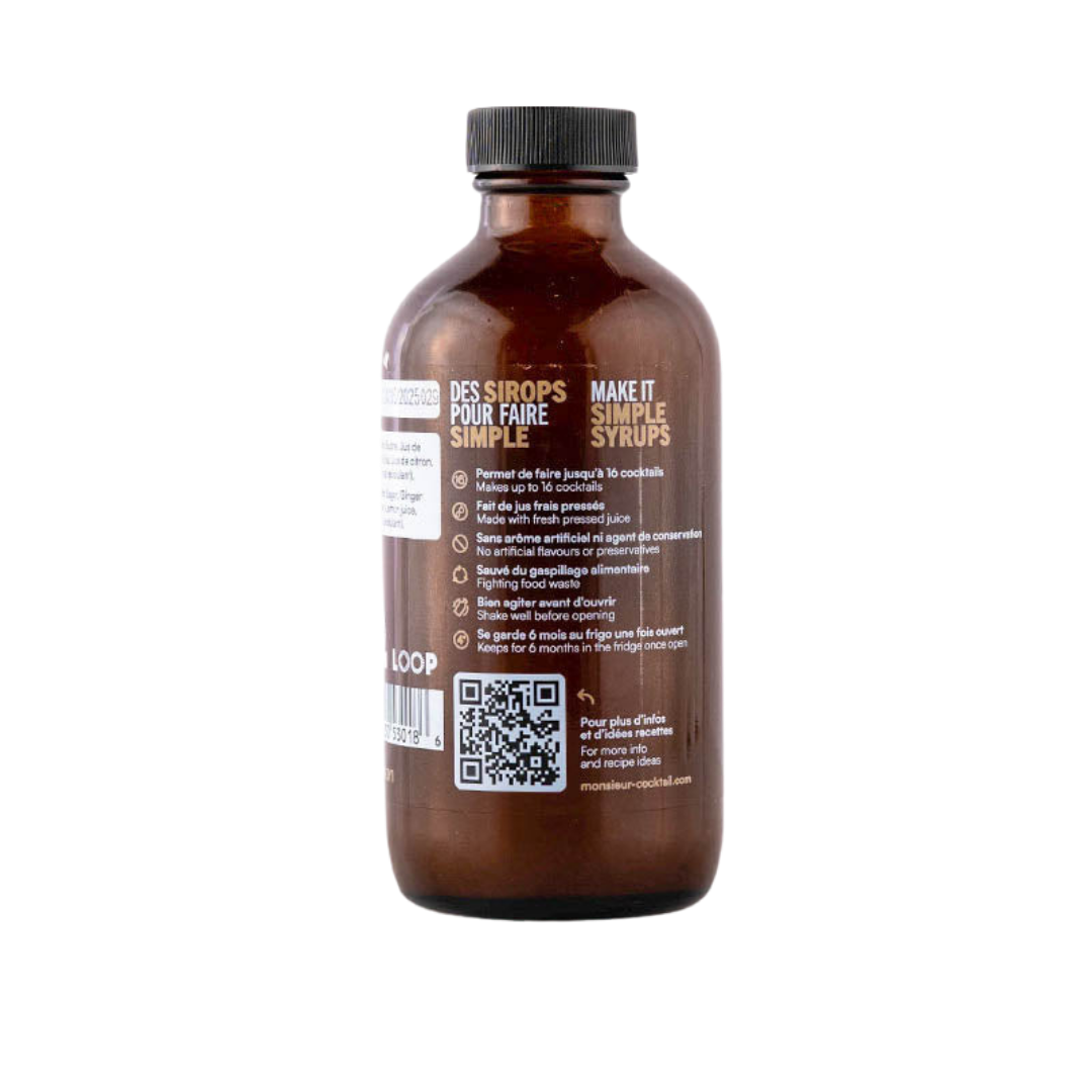 Monsieur Cocktail - Ginger Syrup (250mL)