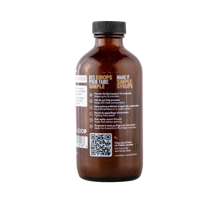 Monsieur Cocktail - Ginger Syrup (250mL)