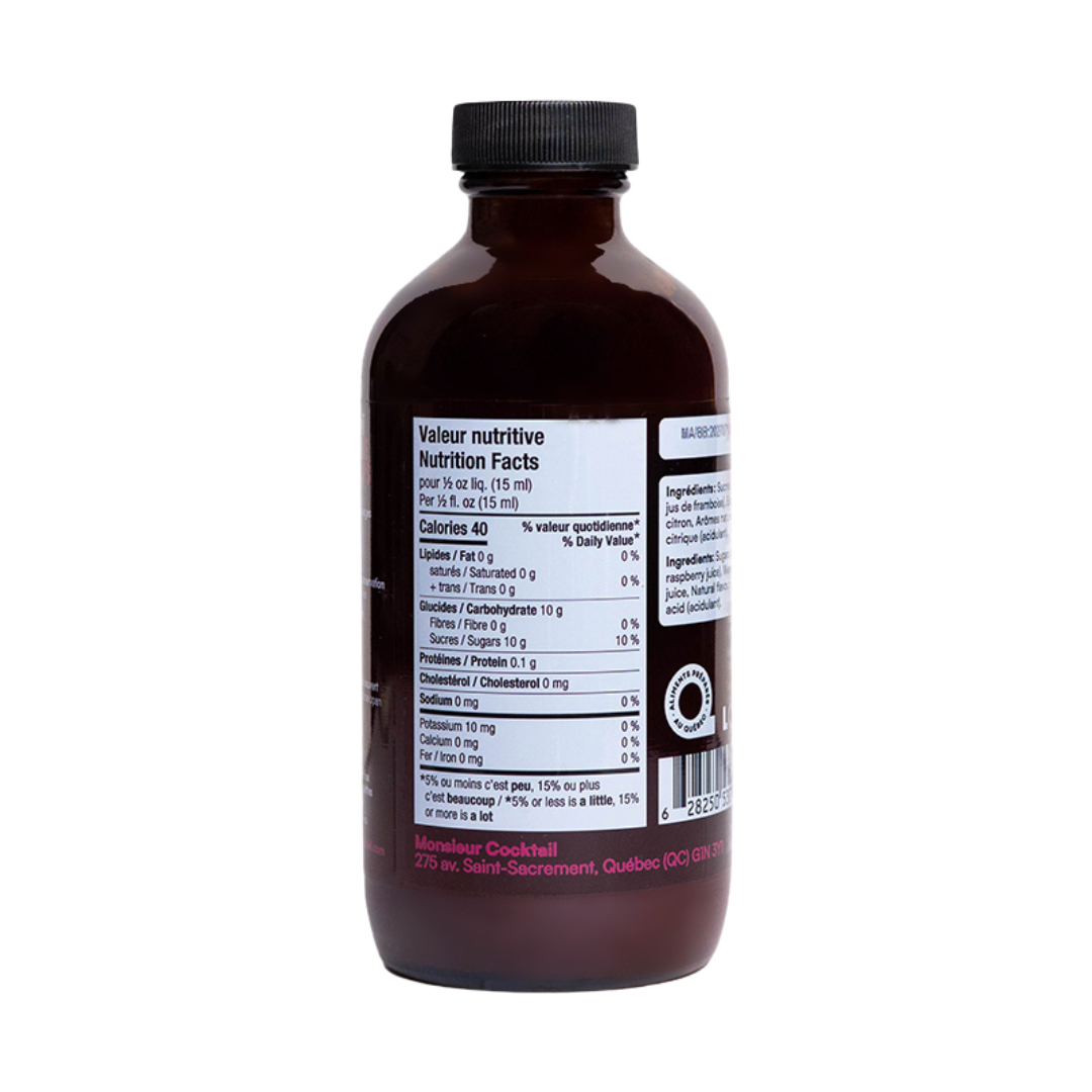 Monsieur Cocktail - Raspberry Syrup (250mL)