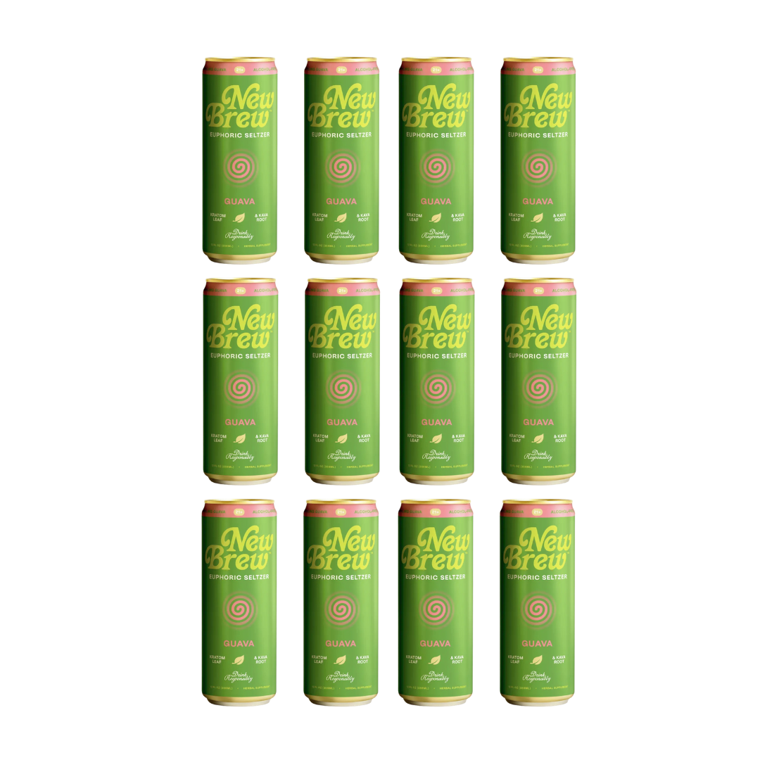 New Brew - Guava Euphoric Seltzer - Kratom / Kava