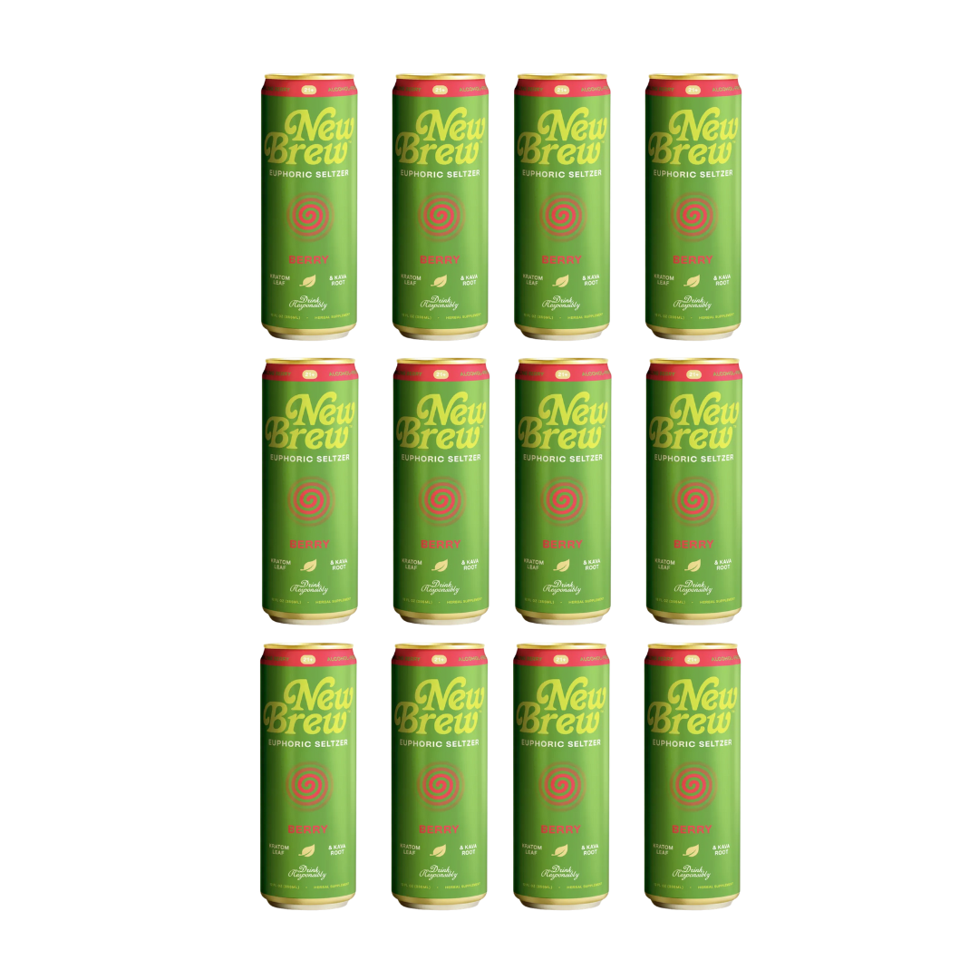 New Brew - Berry Euphoric Seltzer - Kratom / Kava
