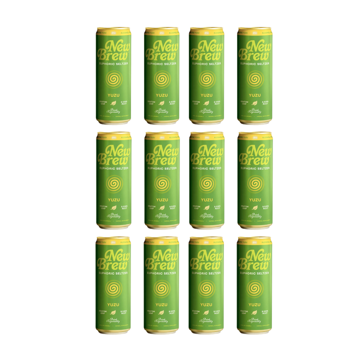 New Brew - Yuzu Euphoric Seltzer - Kratom / Kava