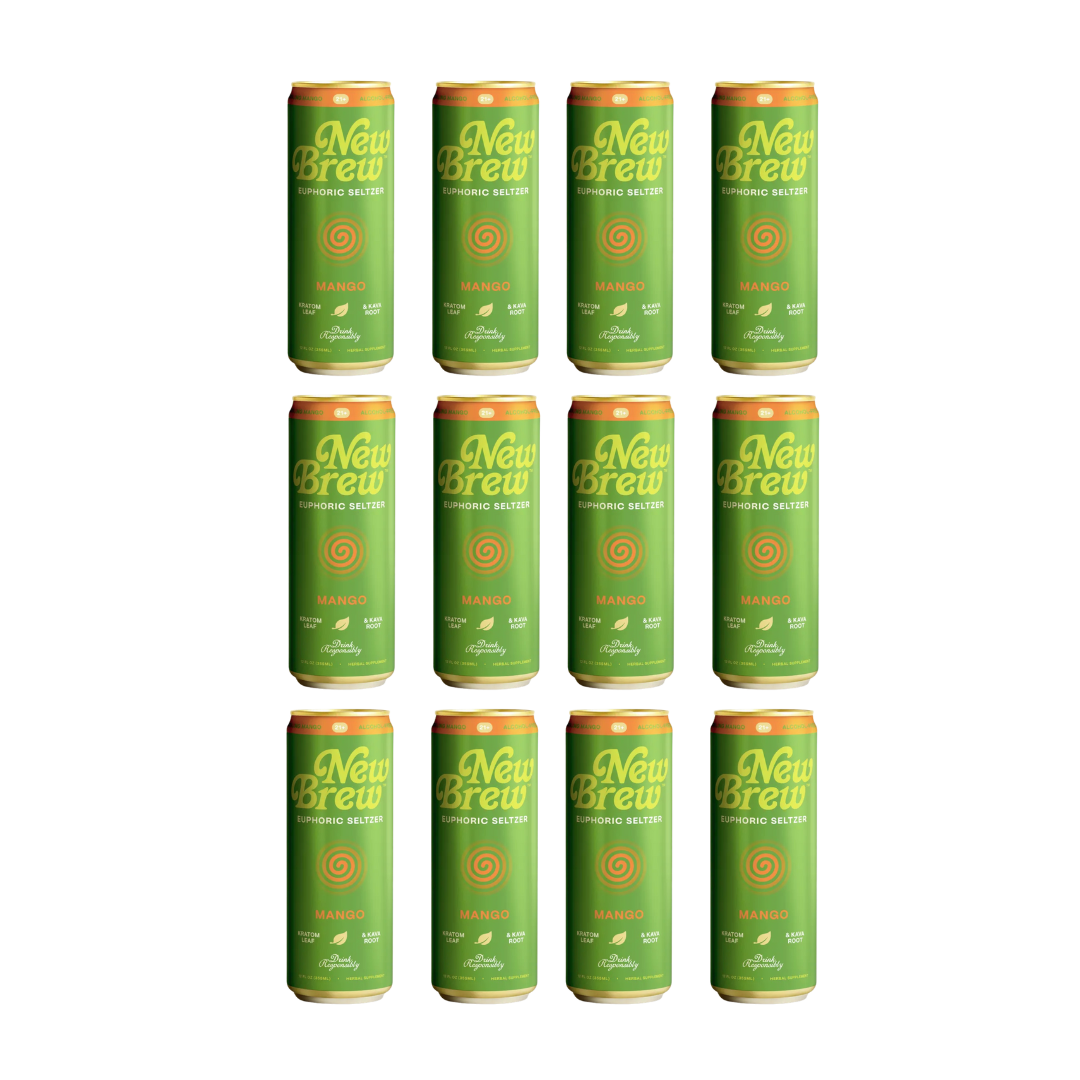 New Brew - Mango Euphoric Seltzer - Kratom / Kava