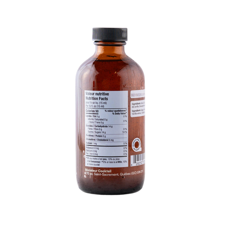 Monsieur Cocktail - Vanilla Syrup (250mL)