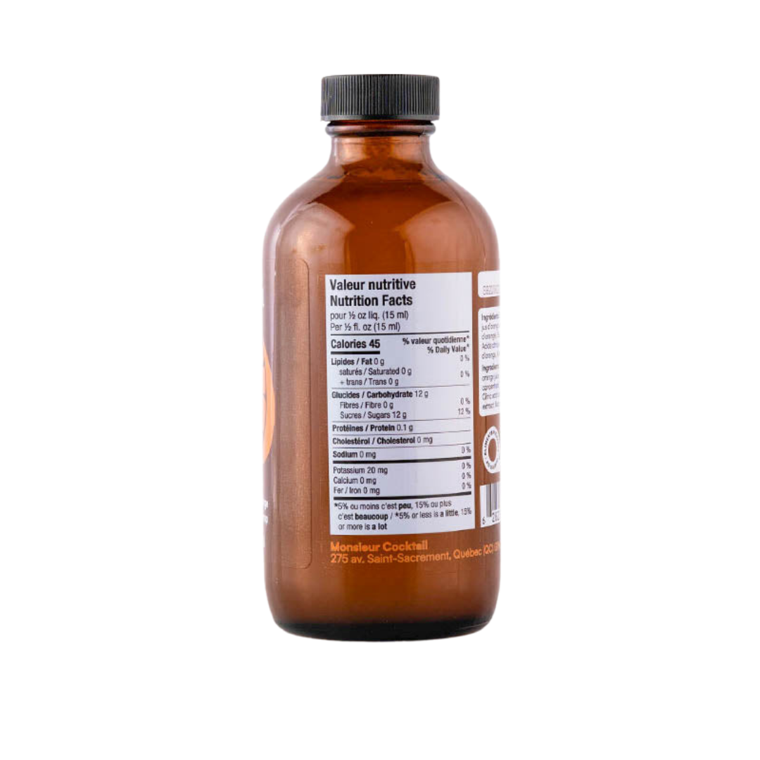 Monsieur Cocktail - Orange Syrup (250mL)