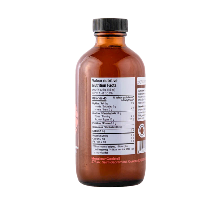 Monsieur Cocktail - Sirop de Pamplemousse (250mL)