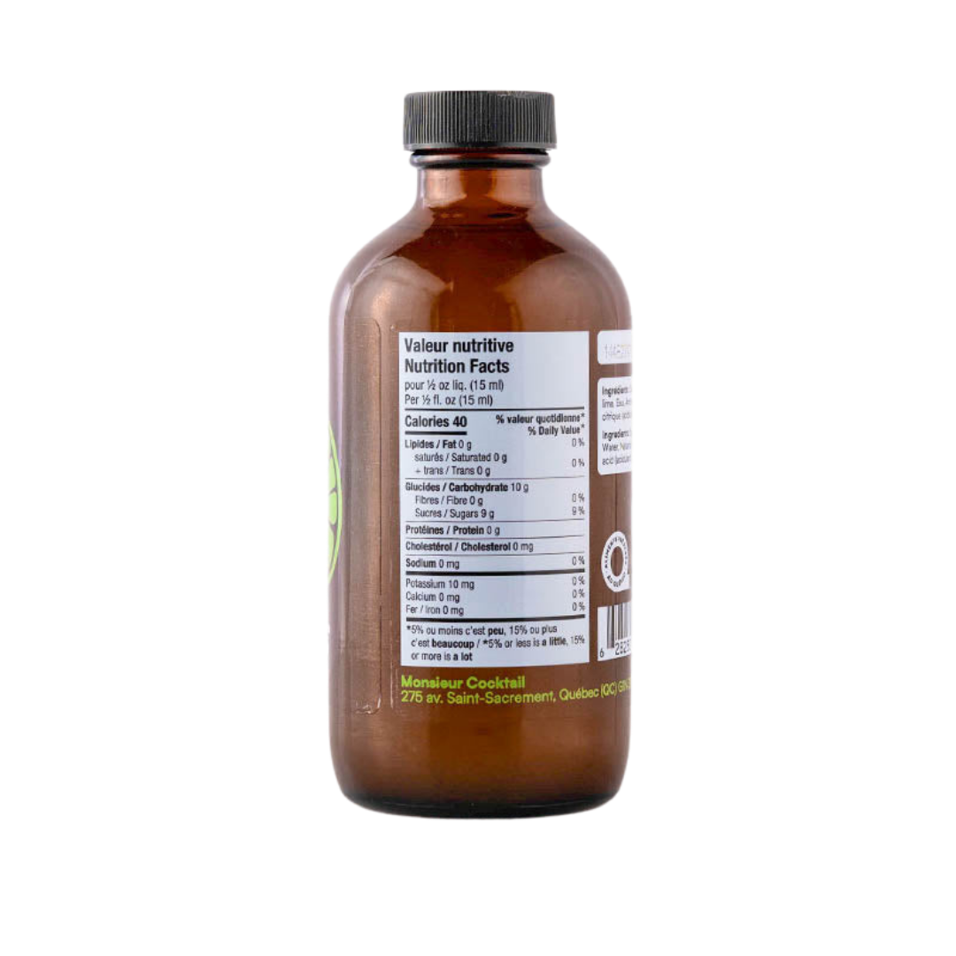 Monsieur Cocktail - Lime Syrup (250mL)