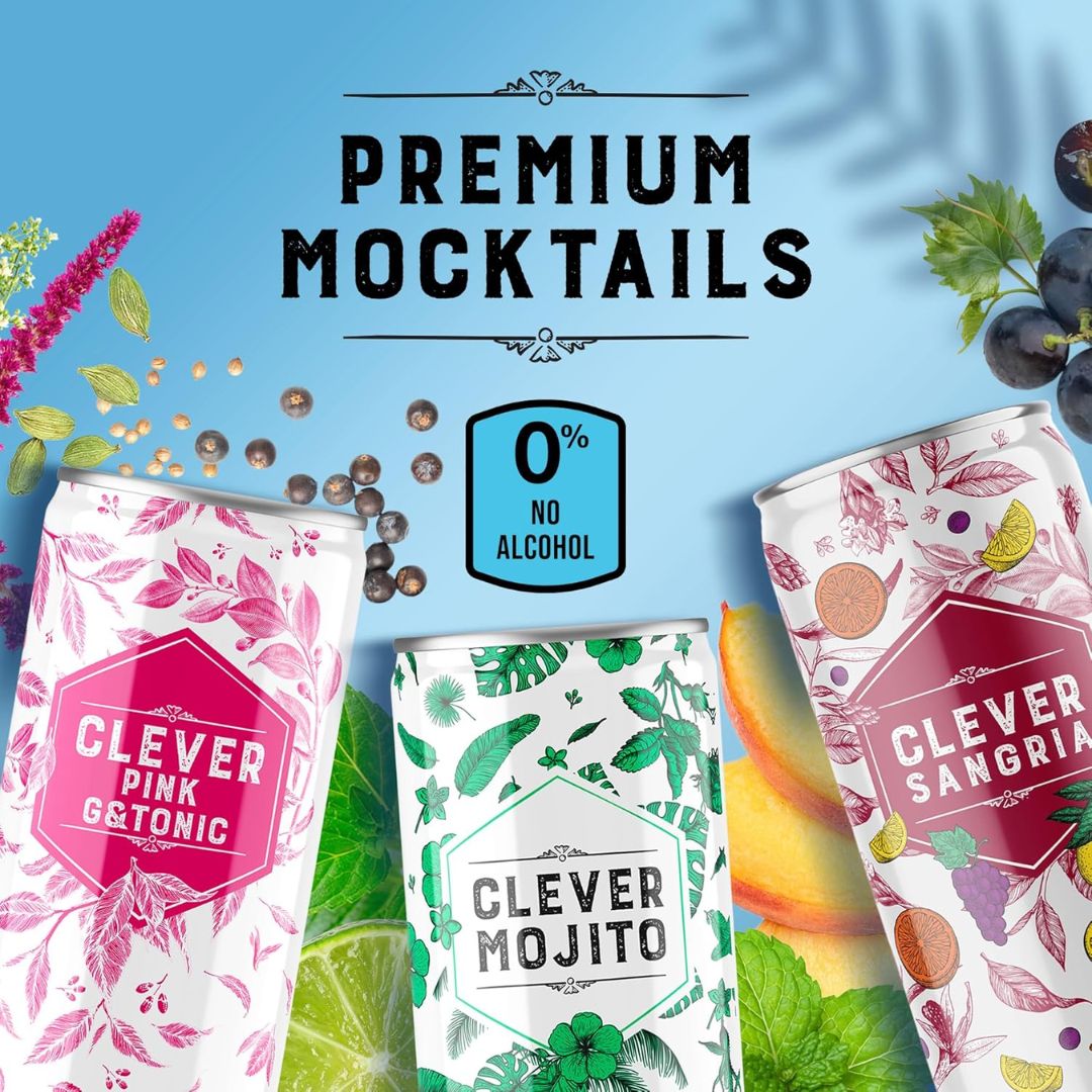 Clever Mocktails Non-Alcoholic Mix Pack - Upside Drinks - Free