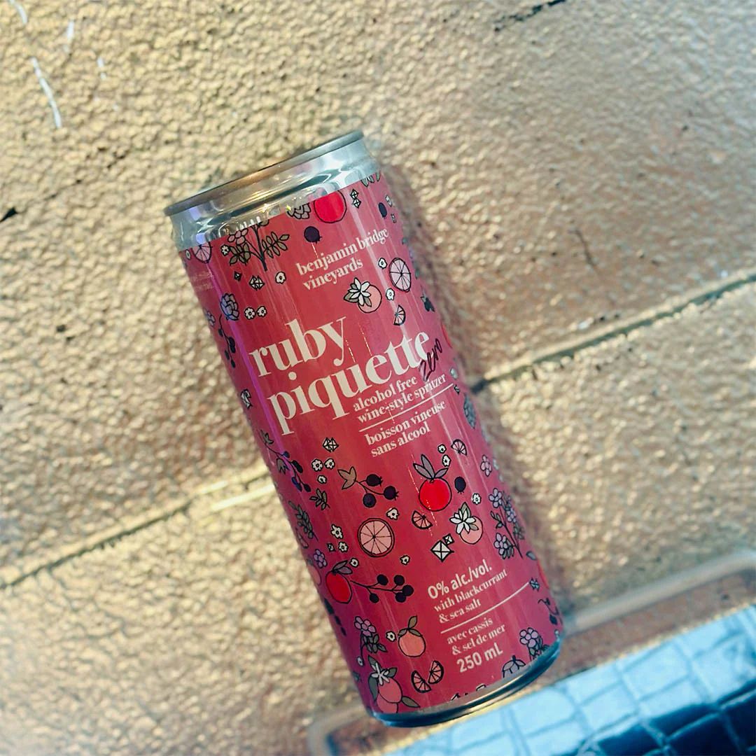 Benjamin Bridge Non-Alcoholic Ruby Piquette Zero Wine style