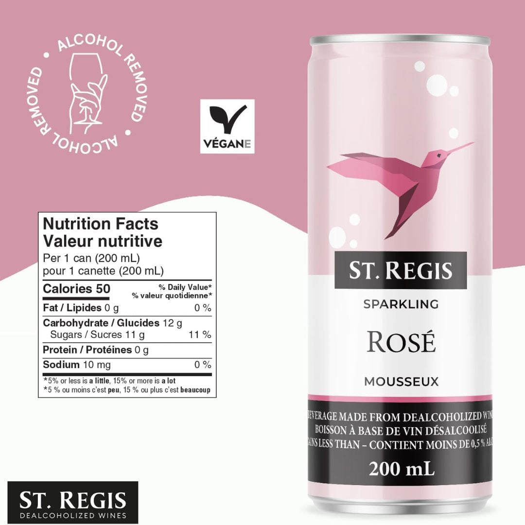 St. Regis - Dealcoholized Sparkling Rosé (200mL)