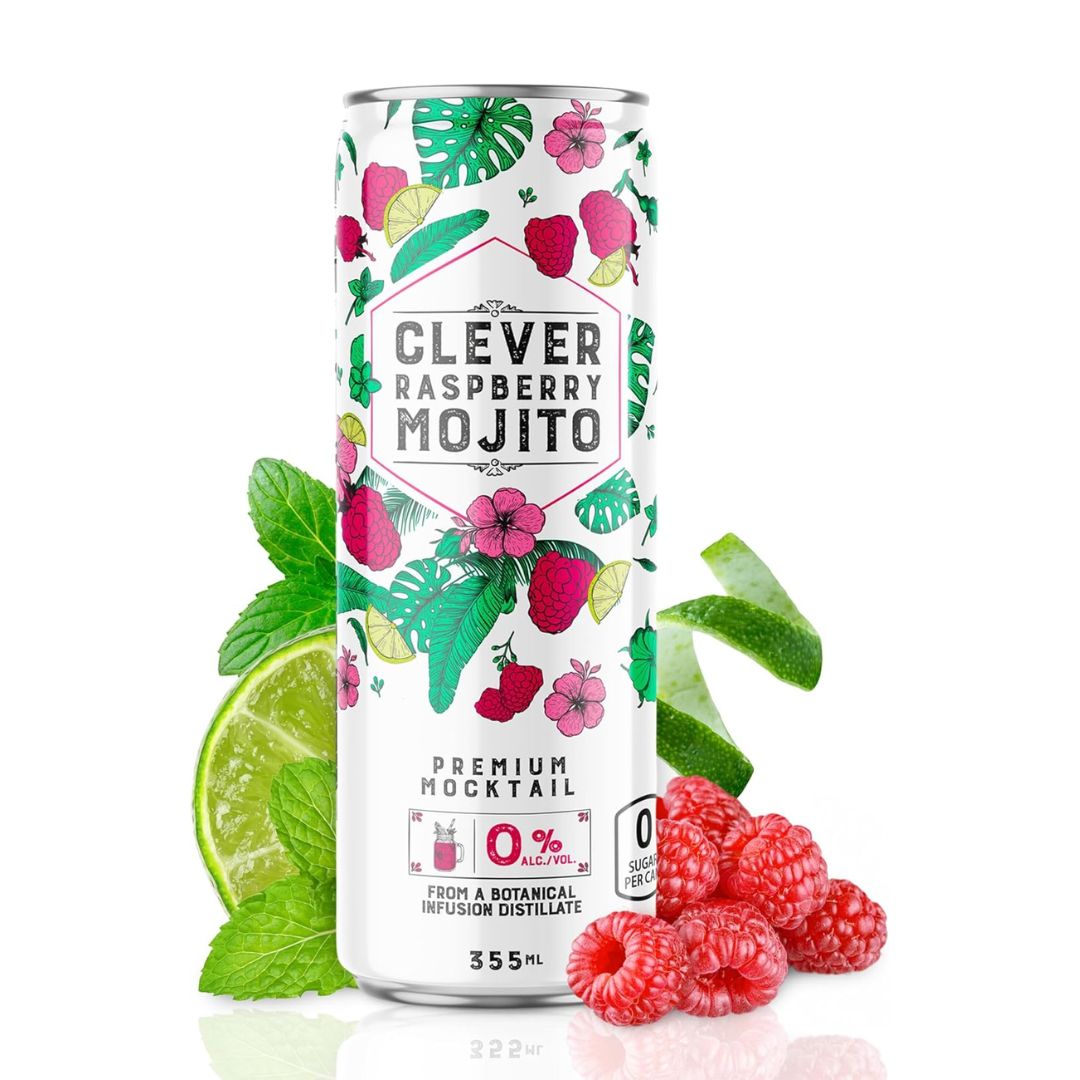 Clever Mocktail - Mojito Framboise Sans Sucre
