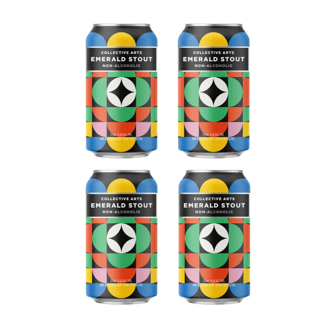 Collective Arts Non-Alcoholic Emerald Stout - Upside Drinks - Free