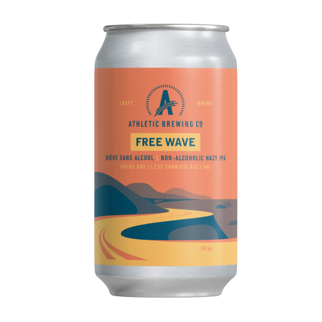 Athletic Brewing - Free Wave - Hazy IPA - UpsideDrinks