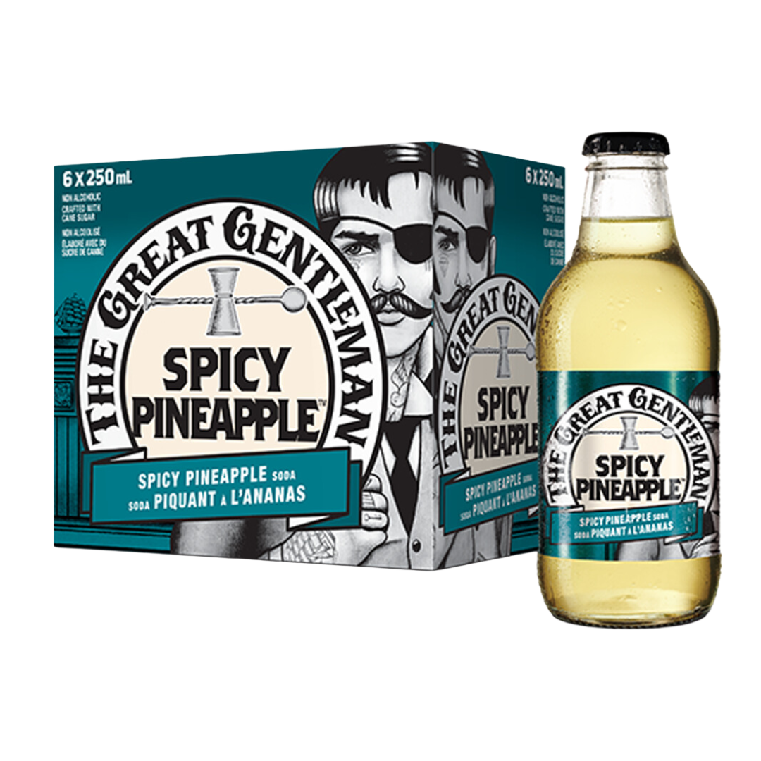 The Great Gentleman - Spicy Pineapple Soda (6 Pack Bottle)