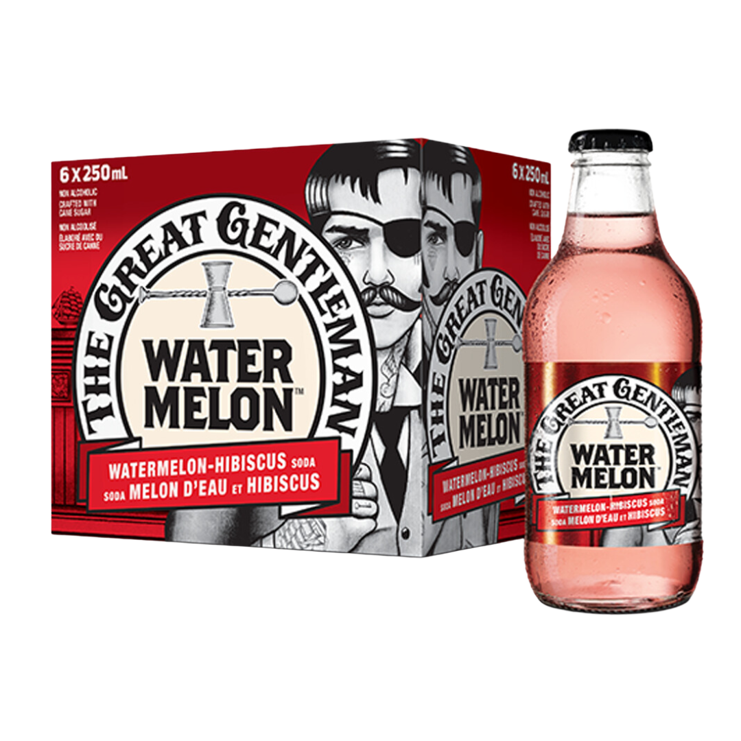 The Great Gentleman - Watermelon Hibiscus Soda (6 Pack Bottle)