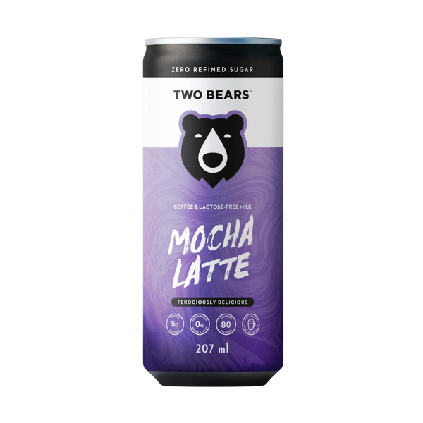 Two Bears Natural Lactose-Free Mocha Dairy Latte - Upside Drinks