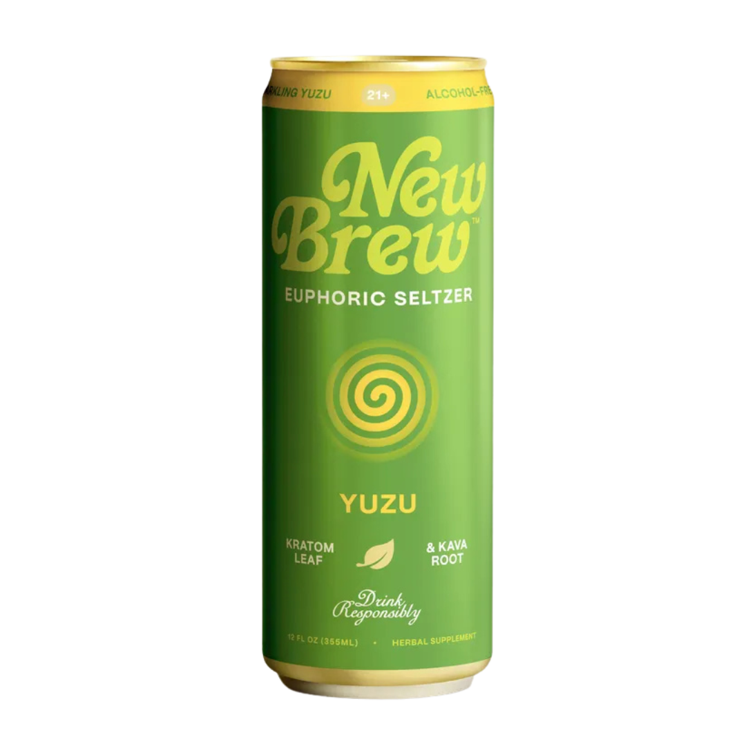 New Brew - Yuzu Euphoric Seltzer - Kratom / Kava