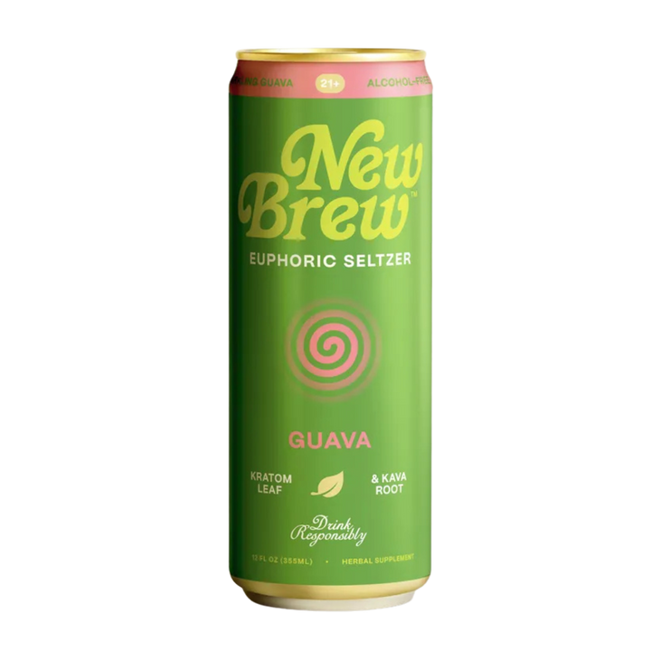 New Brew - Guava Euphoric Seltzer - Kratom / Kava