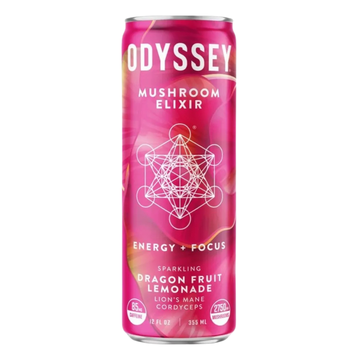 Odyssey Mushroom Elixir – Limonade pétillante au fruit du dragon