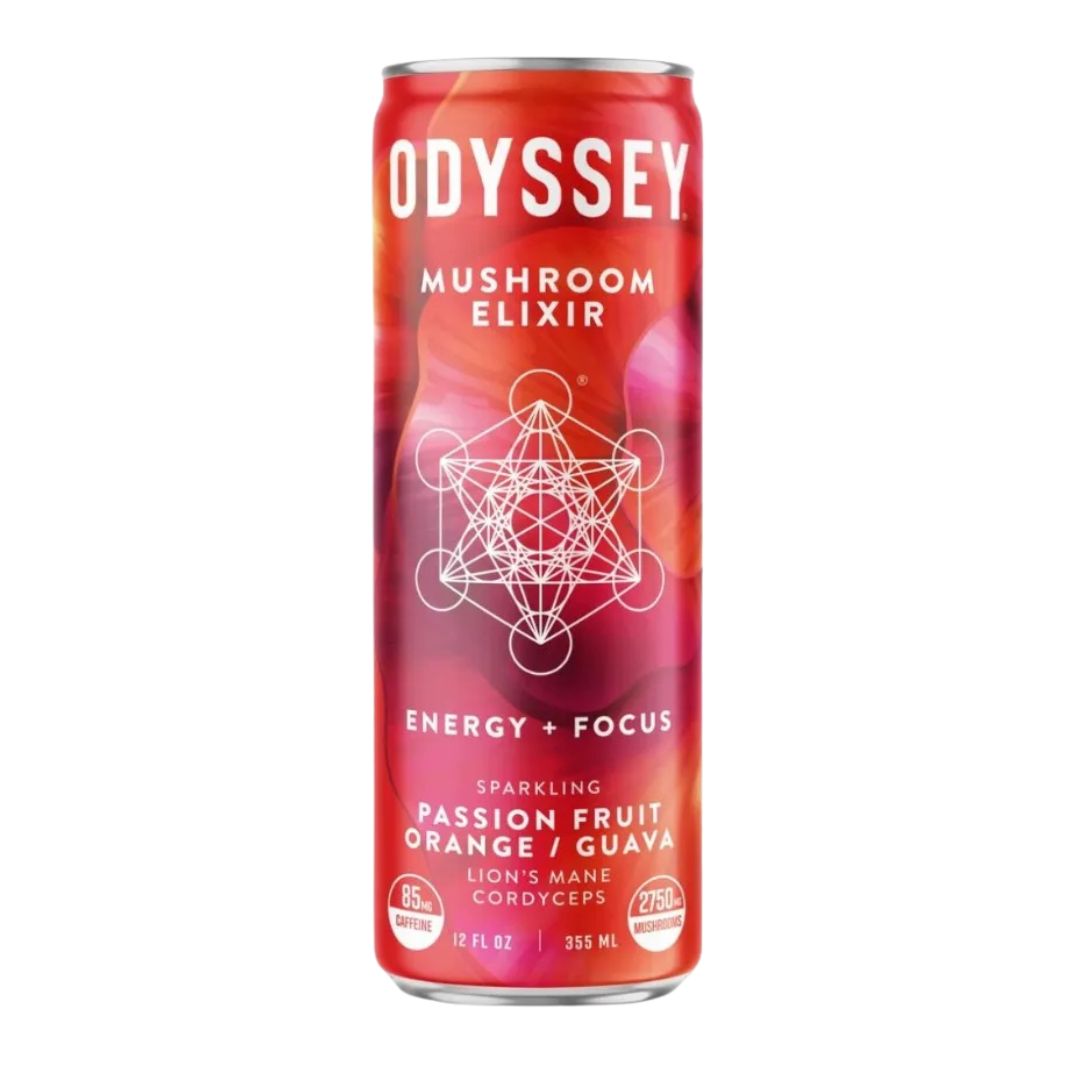 Odyssey Mushroom Elixir - Sparkling Passion Fruit Orange Guava