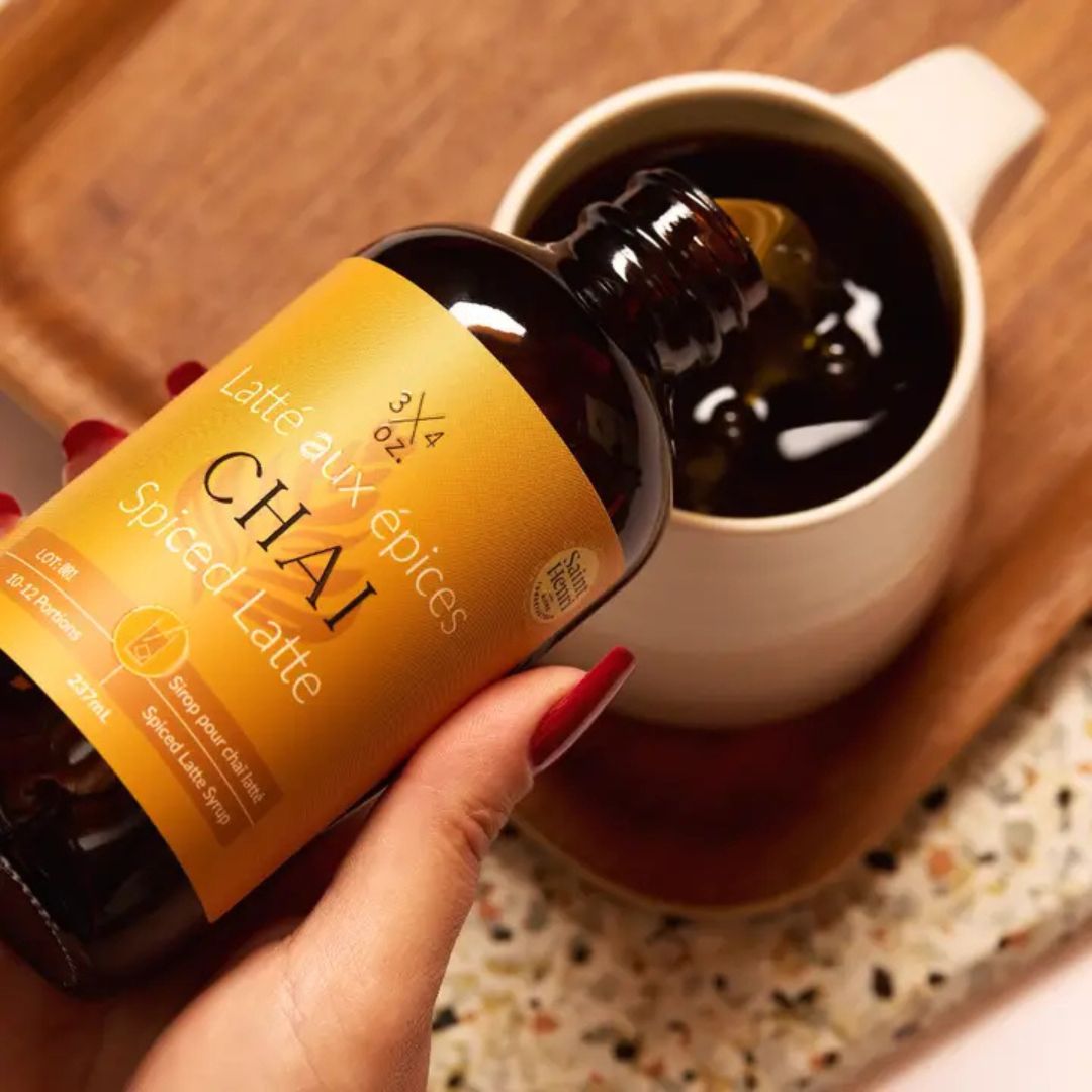3/4 OZ - Sirop Latté aux Épices Chai