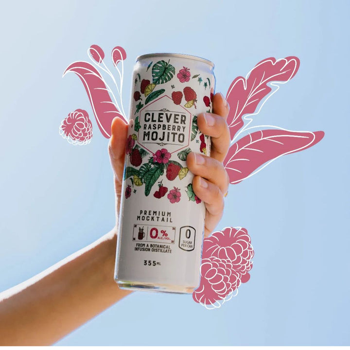 Clever Mocktail - Mojito Framboise Sans Sucre