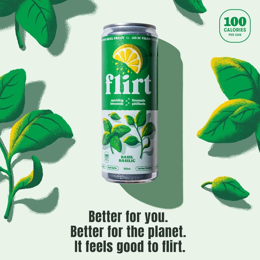 Flirt - Limonade Pétillante au Basilic