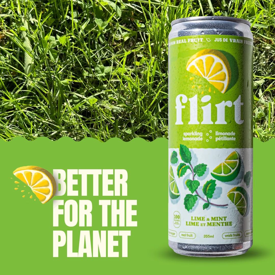 Flirt - Limonade pétillante à la lime et à la menthe