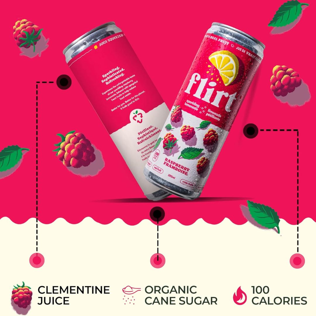 Flirt - Limonade pétillante à la framboise