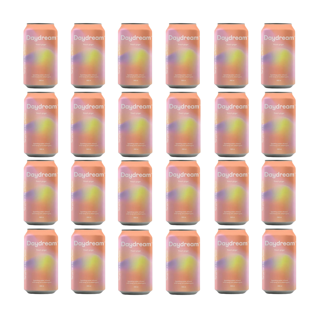 Daydream  - Peach Ginger Hemp and Adaptogen Infused Sparkling Water