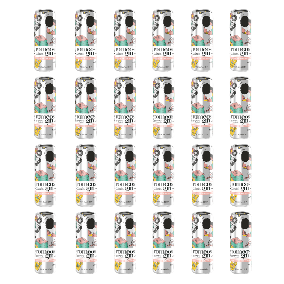 Non-alcoholic spirits - Romeo's Gin - Gin + soda watermelon