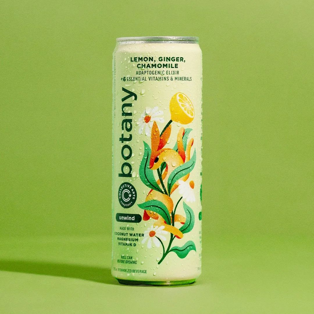 Collective Arts Natural Botany Adaptogenic Elixir Lemon, Ginger