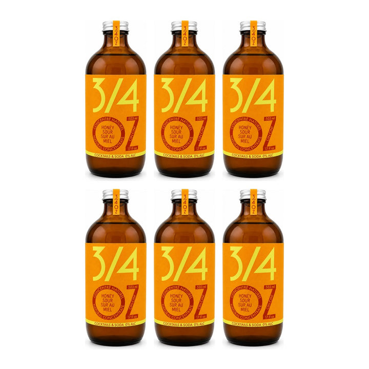 3/4 OZ - Honey Sour Syrup, 6 bottles