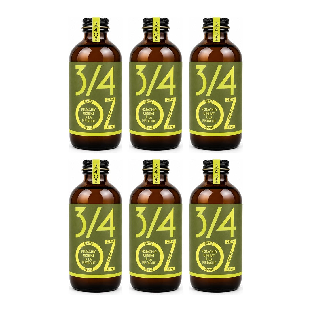 3/4 OZ - Pistachio Orgeat Syrup, 6 bottles