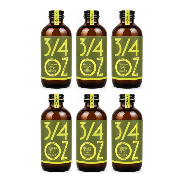 3/4 OZ - Pistachio Orgeat Syrup, 6 bottles