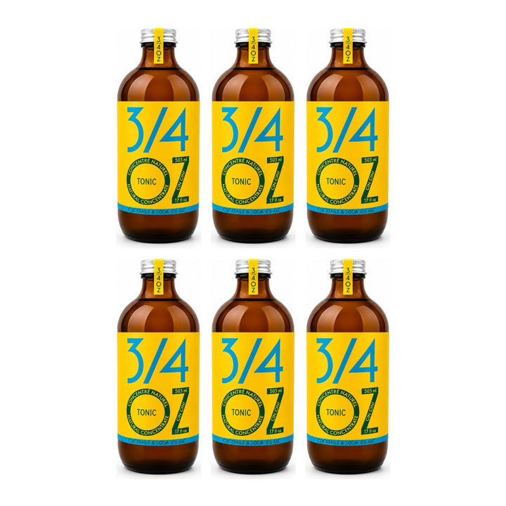 3/4 OZ - Handcrafted Tonic, 6 bottles