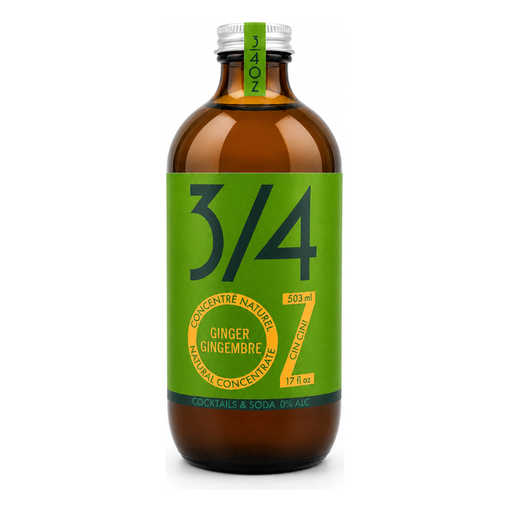 3/4 OZ - Ginger Ale Concentrate 503 ml bottle