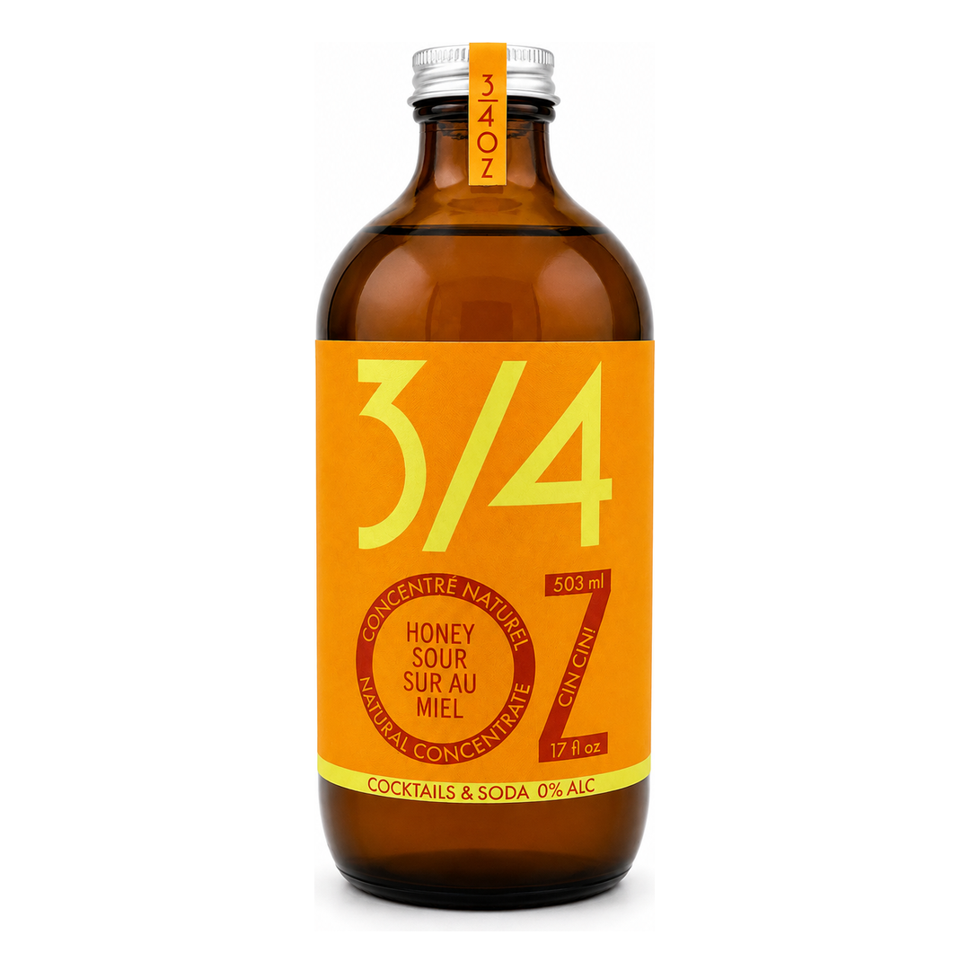 3/4 OZ - Honey Sour Syrup 503 ml bottle
