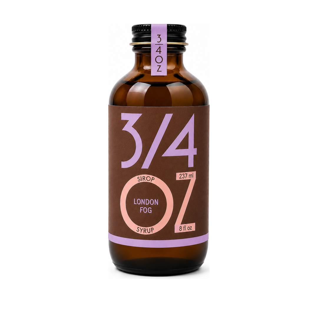 3/4 OZ - London Fog Vanilla Earl Grey Syrup 237 ml bottle