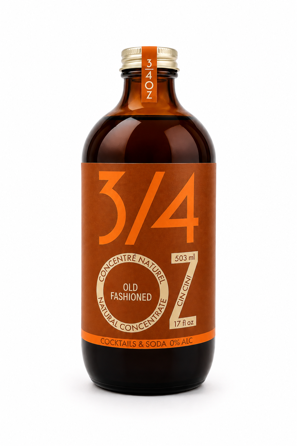 3/4 OZ - Old Fashioned Syrup bottle, 2026 rebrand