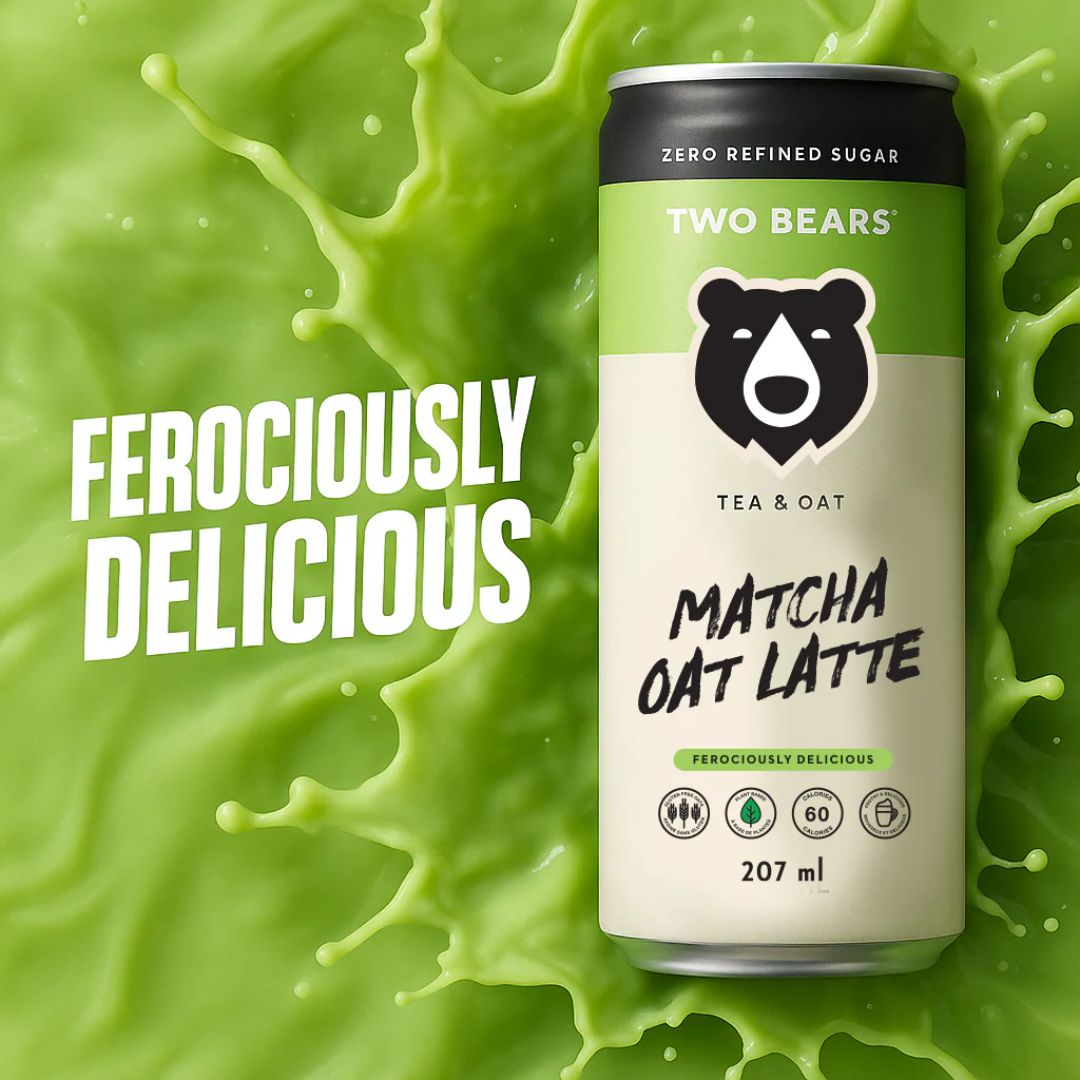 Two Bears - Frothed Matcha Oat Latte