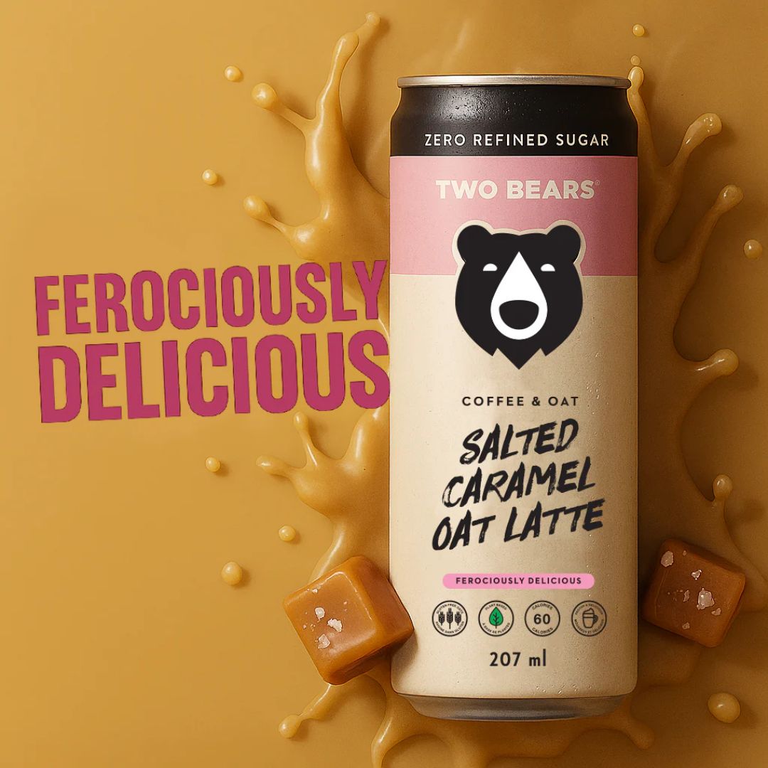 Two Bears - Frothed Salted Caramel Oat Latte