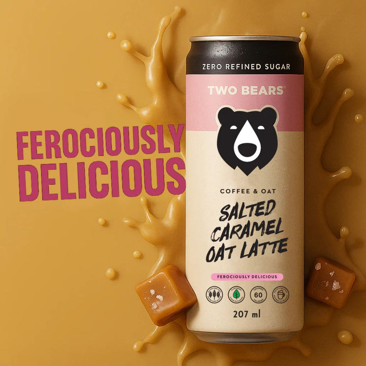 Two Bears - Frothed Salted Caramel Oat Latte